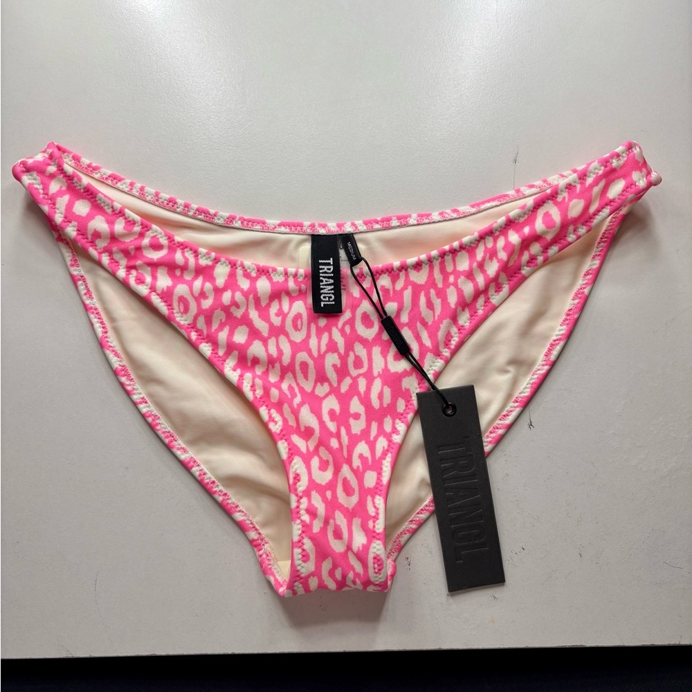 TRIANGL swimwear Pink Leopard Bikini Bottom (NWT)
